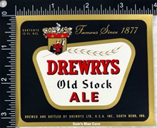 Drewrys Old Stock Ale Label