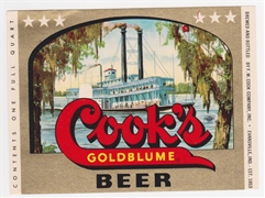 Cook's Goldblume Beer Label