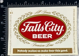 Falls City Premium Beer Label