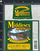 Middlesex Brewing Winter Warmer Beer Label with neck