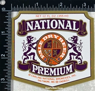 National Premium Beer Label