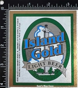 Island Gold Light Beer Label