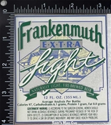 Frankenmuth Extra Light Beer Label