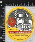 Stroh's Bohemian Style Beer Label