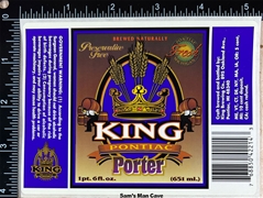 King Pontiac Porter Sticker Label