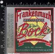 Frankenmuth Bock Beer Label