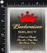 Budweiser Select Sticker Label