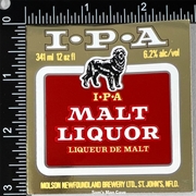 Molson Newfoundland IPA Malt Liquor Label