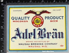 Adel Brau Beer Label