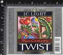 I.C. Light Twist Rio Cherry Beer Label