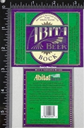 Abita Bock Beer Label with back label