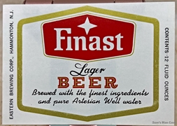 Finest Lager Beer Label