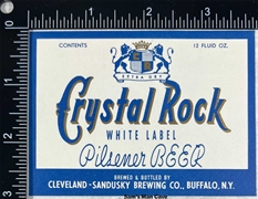 Crystal Rock Pilsener Beer Label