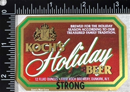 Koch's Holiday Strong Beer Label