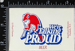 Koch's We're Talking Proud Beer Label