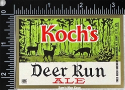 Koch's Deer Run Ale Label