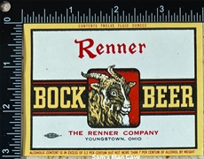 Renner Bock Beer Label
