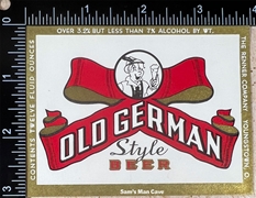 Old German Beer Label