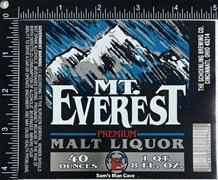 Mt. Everest Malt Liquor Label