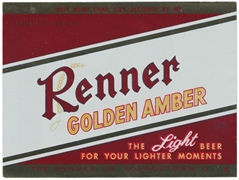 Renner Golden Amber Beer Label (foil)