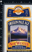 Nor'Wester Oregon Pale Ale Label with neck