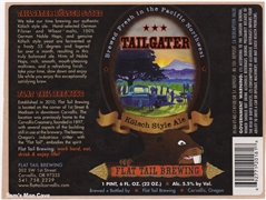 Flat Tail Brewing Tailgater Sticker Label