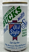 Old Style Milwaukee Bucks Beer Can Bank