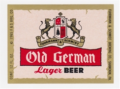 Old German Lager Beer Label