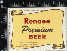 Renaee Premium Beer Label