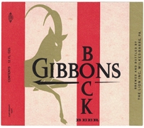 Gibbons Bock Beer Label