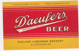 Daeufers IRTP Beer Label