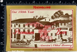 Yuengling Premium Beer 150th Anniversary 32 oz Label