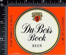 Du Bois Bock Beer 12 oz Beer Label