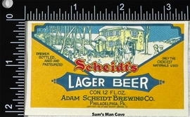 Scheidt's Lager Beer Label