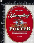 Yuengling Porter Beer Label