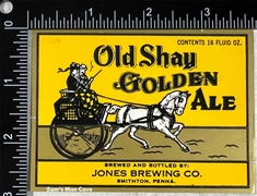 Old Shay Golden Ale Beer Label