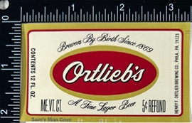 Ortlieb's Beer Label