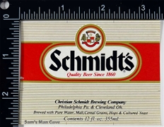 Schmidt's Beer Label