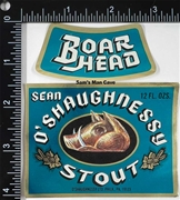 O'Shaughnessy Stout Beer Label with neck