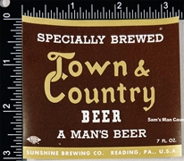 Town & Country Beer Label