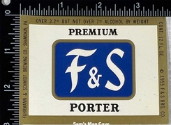 F&S Porter Beer Label