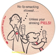 Piels lip-smacking Beer Coaster