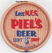 Piel's Less NFS Light Dry Beer Coaster