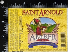 Saint Arnold Amber Ale Label