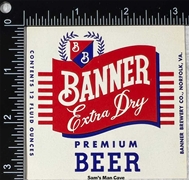 Banner Extra Dry Beer Label