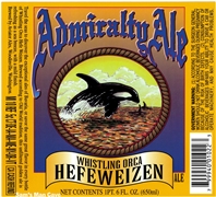 Admiralty Ale Whistling Orca Hefeweizen Label