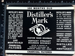 Distiller's Mark Whiskey Label