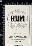 John Waters & Co. RUM Label