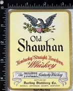 Old Shawhan Kentucky Straight Bourbon Whiskey Label