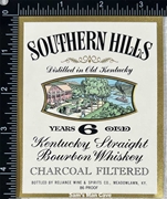 Southern Hills Kentucky Straight Whiskey Label